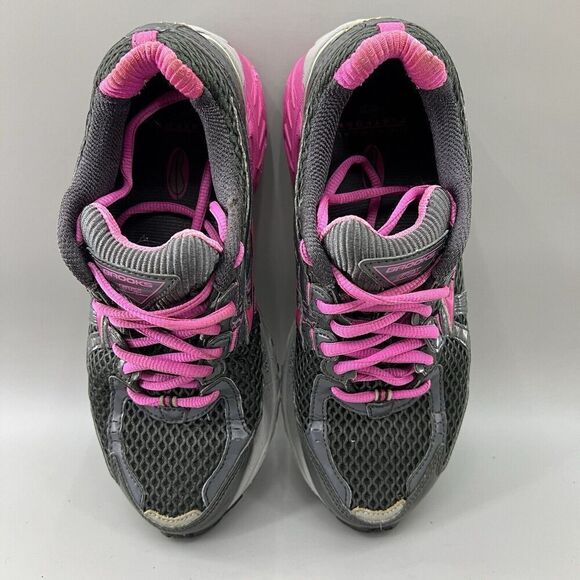Brooks Adrenaline GTS 11th Edition Women Size 8 B Gray Pink Sneakers 1200821B513 - Picture 5 of 9